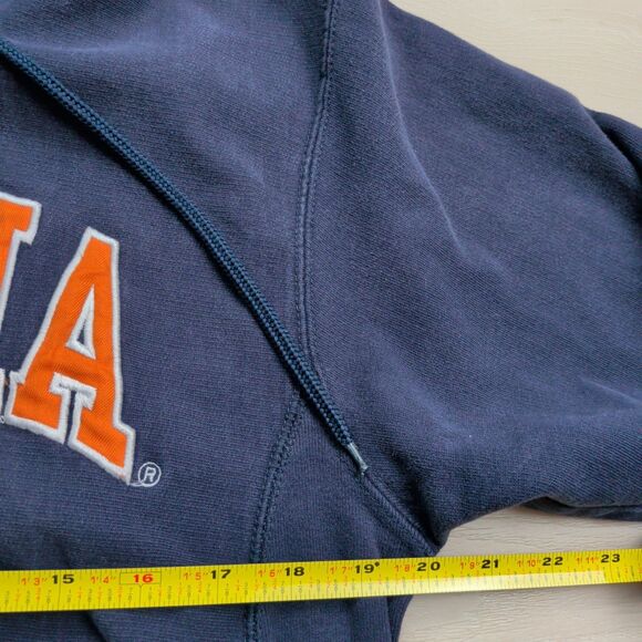 Vintage Steve & Barry's Virginia Cavaliers Hoodie Mens S Blue Heavyweight Y2K - Picture 5 of 11